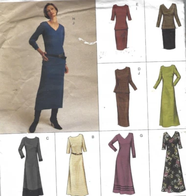 Vogue Pattern Easy Options 2693, Dress, Top, Skirt, Size 14 - 18, Uncut, OOP - Image 1 of 3