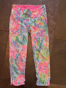 Lilly Pulitzer Luxletic Sixe XS Sportleggings Tropical Hose Stretch - Bild 1 von 3