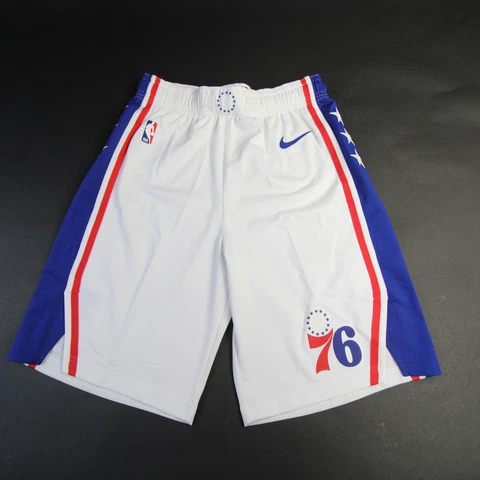 Philadelphia 76ers Nike NBA Game Short Men's 36+1 38+1 40+1 42+1 44+1 46+1 White Cover