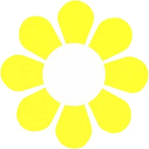 Sticker - Yellow White Daisy Flower Hippie Garden Retro Die Cut Decal Gift 23104 - Picture 1 of 1