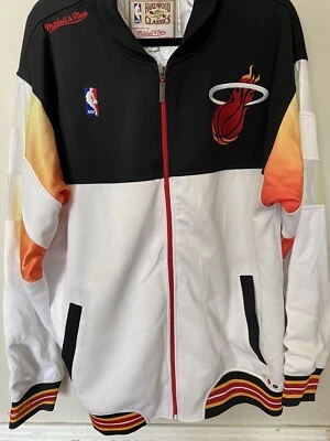 Miami Heat Vintage Mitchell & Ness Jacket Coat New With Tags! Size 48 XL NWT! - Image 1 of 4