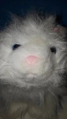 Webkinz HM110 White Persian Cat Plush Toy 7" Stuffed Animal No Code - Image 1 of 4