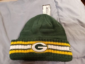 GREEN BAY PACKERS REEBOK NFL AUTHENTIC ON FIELD SPORT KNIT BEANIE HAT CAP OSFA - Picture 1 of 5