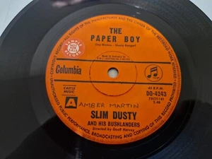 Slim Dusty "The Paper Boy" Columbia Records 1961 Oz 7" 45rpm Scarce Promo - Picture 1 of 2
