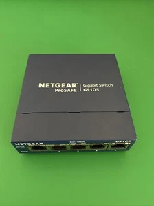 Netgear Prosafe GS105 5-Port Gigabit Switch No Power Cord - Picture 1 of 4
