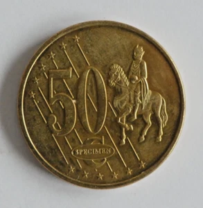 Polen 50 Cent Specimen Probe 2003 - vorzüglich - Bild 1 von 2