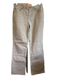 Eddie Bauer Size 10 Beige Cotton Twill 5 Pocket Bootcut Pants - Picture 1 of 9