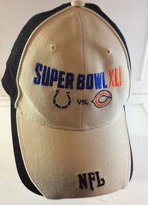 Super Bowl XLI Indianapolis Colts vs Chicago Bears Adult Cap Hat NFL New - Picture 1 of 2