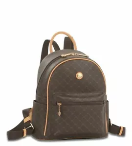 Rioni signature brown small round dome backpack cute ST - 20297 - Picture 1 of 3