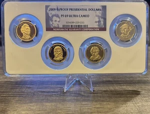 2008-S US $1 Proof Presidential Dollars 4-Coin Set NGC PF69 Ultra Cameo (229-232 - Picture 1 of 2