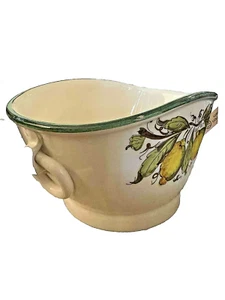Ceramica Toscana Dinnerwear Lemons White Ceramic Oval Fruit/ Salad Bowl , Italy - Picture 1 of 5