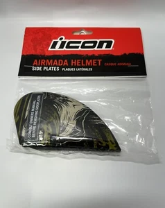 ICON AIRMADA VITROL BLACK SIDE PLATES #0133-0844 - Picture 1 of 2