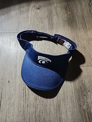 Viseira Eagles usada tamanho único se encaixa na cor azul mais ajustável - Imagem 1 de 4