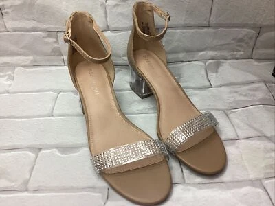 Sandalia de tacón Madden Girl para mujer Ileana 10 transparente multi lucite ligeramente usada Foto 1 de 4