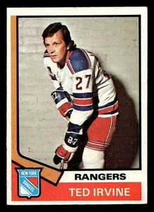 1974-75 Topps #264 Ted Irvine Ex-Mint NY Rangers - Picture 1 of 2