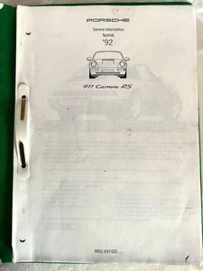 Porsche Carrera RS 964 Service und Info Technik 92 Werk - Bild 1 von 5