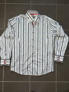 PURE BLAKK Men’s Sz XXL Long Sleeve Shirt Premier Euro Cotton Slim Fit Luxe NWOT - Picture 1 of 8