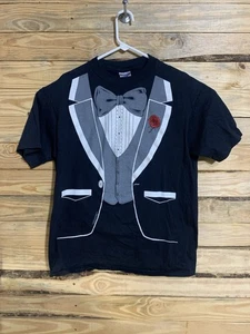 VTG 1980 Hanes Beefy-T Tuxedo Graphic Tee XL Executives Humor USA Double Stitch - Picture 1 of 18