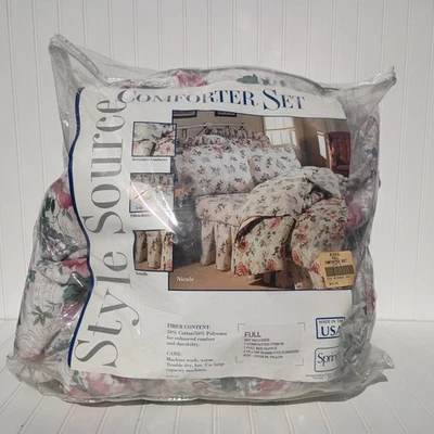 Juego de edredón vintage SPRINGS completo doble Nicole floral ropa de cama cama extendida NUEVO Foto 1 de 4