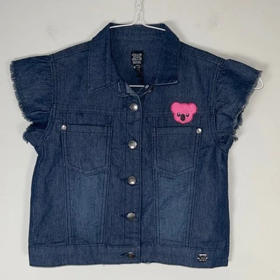 Deux par Deux Denim Manga Corta Botones Denim Chaqueta 5/6 Foto 1 de 4