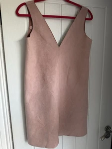 Lovely Suedette Dress From Zara Size Medium NWOT - Picture 1 of 3