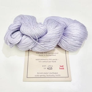 Silk &Ivory silk wool blend yarn Phlox pastel 1/2 hank needlepoint knit crochet - Picture 1 of 1