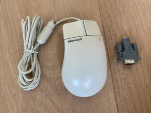 Microsoft PS/2 PS2 Mouse Port Compatible Mouse 2.1A 67773 Retro grau - Bild 1 von 4