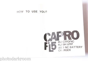 Capro FL5 Flash Bedienungsanleitung Buch - Englisch - GEBRAUCHT B14 - Bild 1 von 1