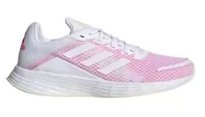 Adidas Women's Duramo Sl Running Shoes - Cloud White/Cloud White/Screaming Pink - Picture 1 of 5