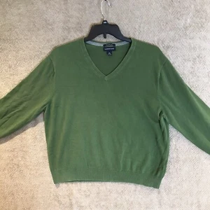 Lands' End Mens Classic Fit Fine Gauge Supima Cotton V Neck Sweater Size XL - Picture 1 of 12