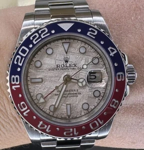 Rolex 40mm GMT Master II 116710 Refinished Meteorite Dial 4 126719BLRO MT - Picture 1 of 14