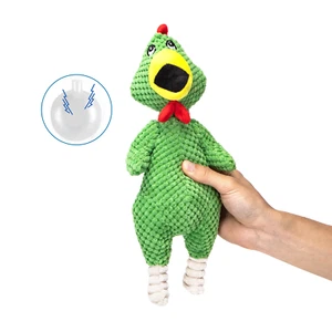 nobleza - Lustiges Hundespielzeug Screaming Chicken - Plüsch Quietschtier - Bild 1 von 6