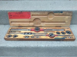 VINTAGE Craftsman 5499 Tap and Die Set in ORIGNAL Wooden Case  COMPLETE - Picture 1 of 11