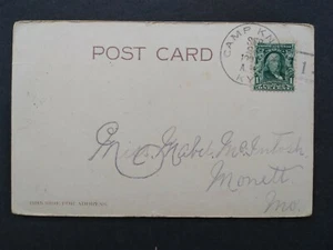Kentucky: Camp Knox 1907 Comic Postcard, Listing Cancel Doane 2/1, DPO Green Co - Picture 1 of 2
