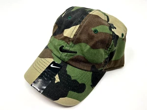 NEW! RARE NIKE Adult Unisex Heritage86 Adj. Golf Hat/Cap-Camo/Black 20465483 - Picture 1 of 2