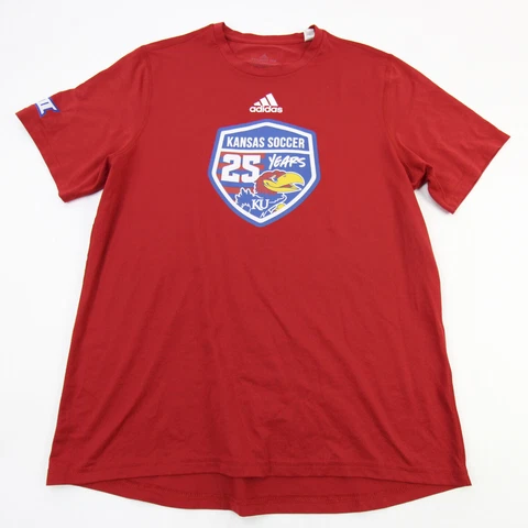 Kansas Jayhawks adidas Creator Short Sleeve Shirt Men's Red Used Cover