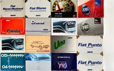 Lotto libretti manuali uso manutenzione Alfa, Fiat, Lancia, Autobianchi, ... - Immagine 1 di 2