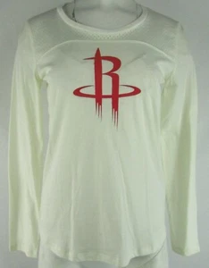 Camiseta crema para mujer Houston Rockets Touch by Alyssa Milano manga larga NBA S - Imagen 1 de 5