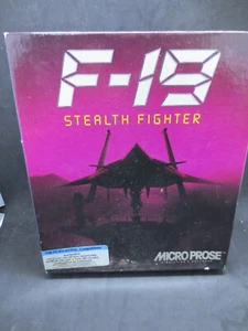Vtg F-19 Stealth Fighter Simulator PC Tandy 1988 3.5 5.25 Diskette Micro Prose - Picture 1 of 9