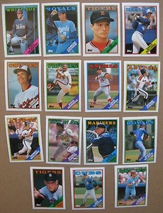 1988 Topps Baseball 15 Wrong Back Error Cards BUD BLACK jose cruz SPARKY A. etc - Picture 1 of 2