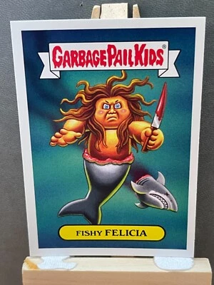 2019 Garbage Pail Kids Sticker Revenge Of Oh The Horror-Ible Fishy FELICIA - Image 1 of 2