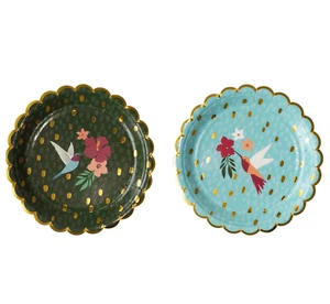 Hummingbird Paper Dessert Plates - Picture 1 of 2