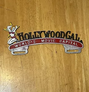 Hollywood Gal World's Movie Capital License Plate Topper USA - Picture 1 of 2