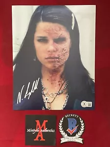 ¡FOTO FIRMADA DE 8x10 NEVE CAMPBELL! ¡LA NAVE! ¡AUTENTICIDAD BECKETT! HORROR - Imagen 1 de 8