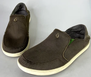 Olukai Nohea Mesh 10188-13AP Men's Mustang-Lime Peel Slip Casual On Shoes Sz M9 - Picture 1 of 9