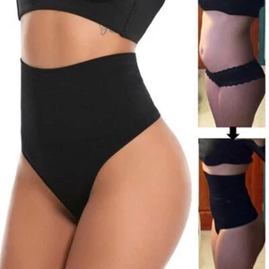 High Waist Body Shaper Slimming Underwear Tummy Control Thong Panty Shapewear - Picture 1 of 18