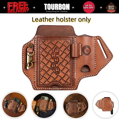 Bolsa de cuero Tourbon para teléfono celular con soporte para teléfono celular Foto 1 de 4