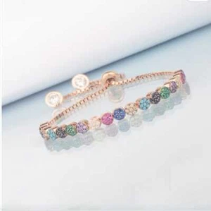 Stein mischen Aufzug Armband aus 925 Sterlingsilber ER0763 Handgemachter Schmuck - Bild 1 von 3