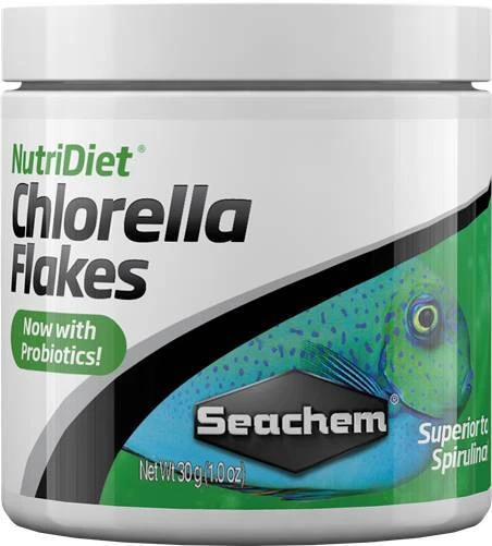 Seachem NutriDiet Chlorella Flakes Probiotics 30g Fish Food Tank Aquarium - Image 1 of 1