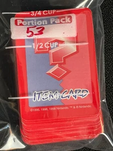 VTG MB Pokemon Master Trainer Game 53 Red Item Cards Accessories - Picture 1 of 3